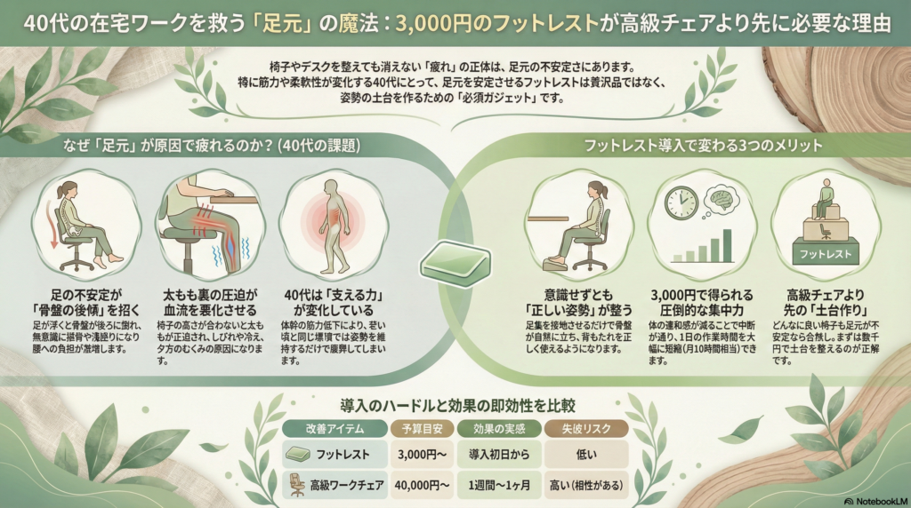 フットレストが必要な理由の画像